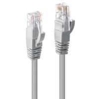 LINDY 48005 RJ45 Netwerkkabel, patchkabel CAT 6 U/UTP 5.00 m Grijs Snagless 1 stuk(s) - thumbnail