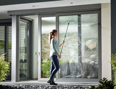 Leifheit 514257 ruitenreinigingshulpmiddel 28 cm Zwart, Grijs, Turkoois
