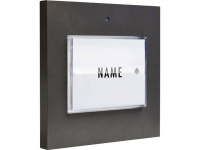 m-e modern-electronics 41050 Belknop Verlicht, Met naambord Eengezinswoning Antraciet 8-24 V AC/DC/1 A m-e modern-electronics 41050 Belknop Verlicht, Met naambord Eengezinswoning Antraciet 8-24 V AC/DC/1 A