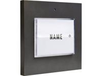 m-e modern-electronics 41050 Belknop Verlicht, Met naambord Eengezinswoning Antraciet 8-24 V AC/DC/1 A