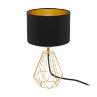 Eglo Tafellamp Carlton 2 goud met zwart 95788