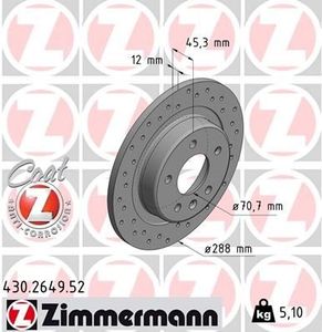 Remschijf SPORT REMSCHIJF COAT Z 430264952