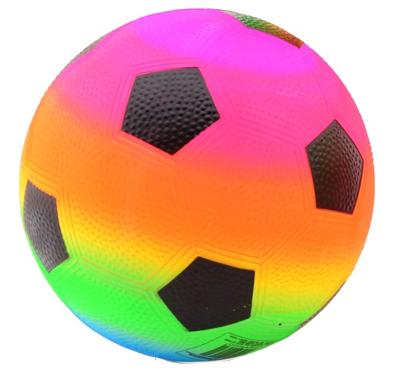 Johntoy fleurige voetbal regenboog maat 5
