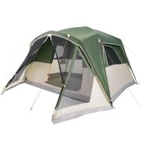 vidaXL Gezinstent met luifel 6-persoons waterdicht groen, kampeertent, kampeer tent, kampeertent 6 personen, campingtent, kampeertent 4 personen