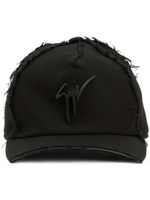 Giuseppe Zanotti casquette à plaque logo - Noir