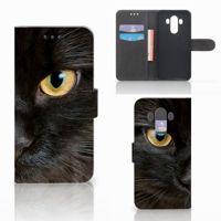 Huawei Mate 10 Pro Telefoonhoesje met Pasjes Zwarte Kat