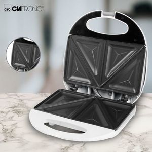 Clatronic ST 3477 sandwich maker 750 W Wit