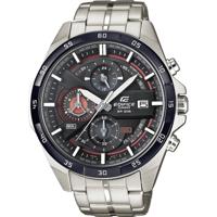 Casio EFR-556DB-1AVUEF Horloge Chronograaf (l x b x h) 53.5 x 48.7 x 12.6 mm Zilver/wit Materiaal (behuizing): RVS Materiaal (armband): RVS