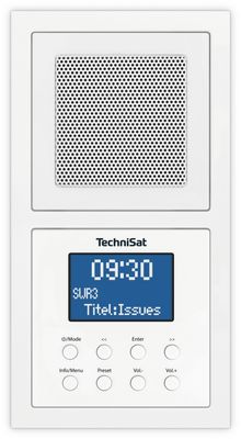 TechniSat UP 1 Onderbouwradio DAB+, VHF (FM) Bluetooth Wit