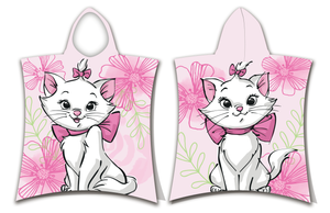 Disney Marie Cat Poncho Flower - 50x115 cm - Katoen