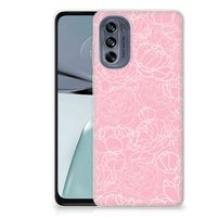 Motorola Moto G62 5G TPU Case White Flowers - thumbnail