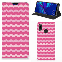 Huawei P Smart (2019) Hoesje met Magneet Waves Pink