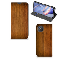 OPPO Reno4 Z 5G Book Wallet Case Donker Hout