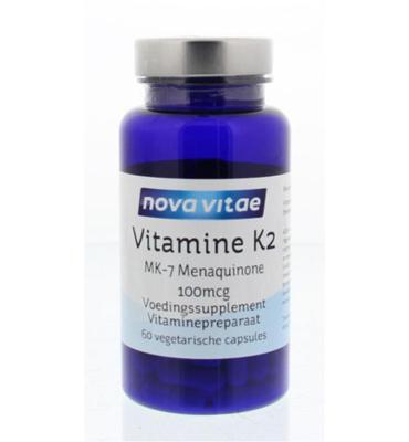 Nova Vitae Nova Vitae Vitamine K2 100mcg Menaquinon (60vc)