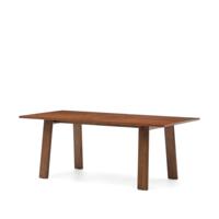 Kave Home Uitschuifbare Eettafel Arlen Eiken, 200 - 250 x 95cm - Walnoot