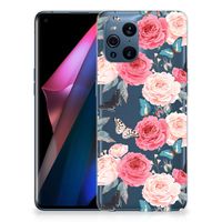 OPPO Find X3 | X3 Pro TPU Case Butterfly Roses - thumbnail