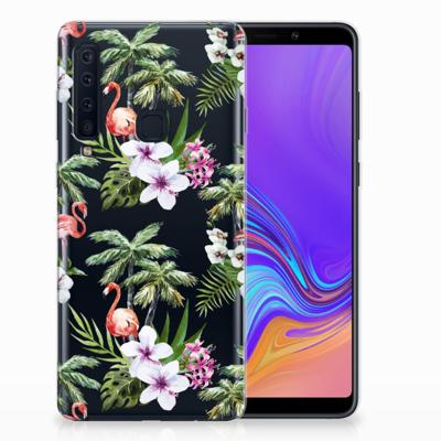 Samsung Galaxy A9 (2018) TPU Hoesje Flamingo Palms Samsung Galaxy A9 (2018) TPU Hoesje Flamingo Palms