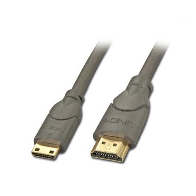 Lindy 1m HDMI/Mini HDMI HDMI kabel HDMI Type A (Standaard) Zwart