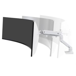 Ergotron HX Arm Desk Mount HD Monitor-tafelbeugel 1-voudig 38,1 cm (15) - 124,5 cm (49) Wit Draaibaar, In hoogte verstelbaar, Kantelbaar, Zwenkbaar