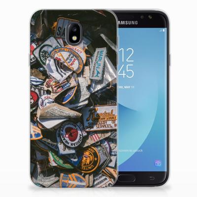 Samsung Galaxy J7 2017 | J7 Pro Siliconen Hoesje met foto Badges Samsung Galaxy J7 2017 | J7 Pro Siliconen Hoesje met foto Badges