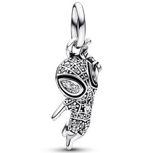 Pandora Marvel 392353C01 Hangbedel Spider-Man Pave zilver-emaille-zirconia zwart-wit