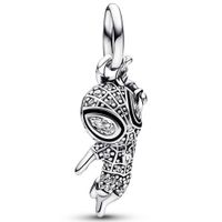 Pandora Marvel 392353C01 Hangbedel Spider-Man Pave zilver-emaille-zirconia zwart-wit - thumbnail