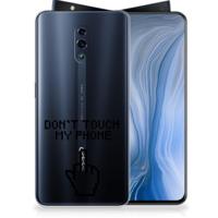 OPPO Reno Silicone-hoesje Finger Don't Touch My Phone