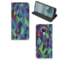 Nokia G10 | G20 Stand Case Abstract Green Blue