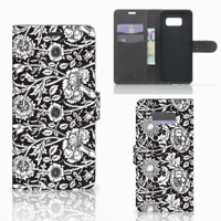 Samsung Galaxy S8 Plus Hoesje Black Flowers