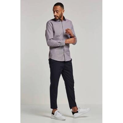 SELECTED HOMME regular fit overhemd SLHNEW-MARK rood/blauw