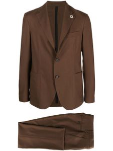 Lardini costume à veste à simple boutonnage - Marron