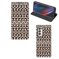 OPPO Find X3 Neo Hoesje met Magneet Aztec Brown