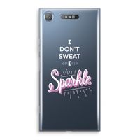 Sparkle quote: Sony Xperia XZ1 Transparant Hoesje