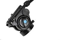 SIRUI Vh-10 Fluid Video Emmer/Videokop met Snelwisselplaat 90 mm (platte basis, arm verlengbaar, aluminium) zwart