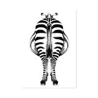 Poster Paneel Backside Zebra 60x90