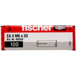 Fischer EA II M 6 x 30 Inslaganker 30 mm 8 mm 48264 100 stuk(s)