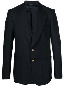 TOM FORD blazer en serge à simple boutonnage - Bleu