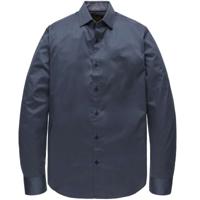 Long sleeve shirt satin twill navy blazer