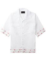 Simone Rocha chemise en coton à broderie anglaise - Blanc