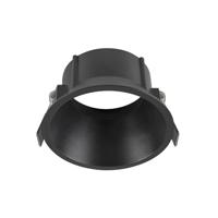 SLV NEW TRIA 95, verzonken plafondring, D: 10,3 H: 5,5 cm, IP 20, zwart