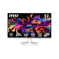 MSI MPG 321URXWDE QD-OLED, Gaming-Monitor - (80 cm (31.5 Zoll) UltraHD/4K, QD-OLED, Adaptive-Sync, USB-C, 240Hz Panel) white [Energieklasse G] (9S6-3DD29A-023)