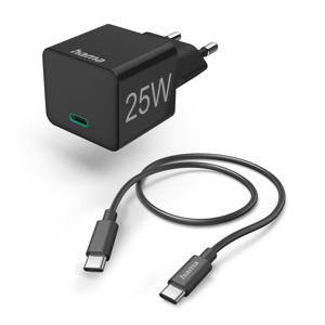 Hama USB-oplader 25 W Binnen, Thuis Uitgangsstroom (max.) 3000 mA Aantal uitgangen: 1 x USB-C