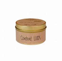 My Flame Lifestyle scented soy candle kraft content: luck