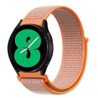 By Qubix - Sport Loop nylon bandje - Oranje - Compatible met Xiaomi Mi Watch/Compatible met Xiaomi Watch 2 / Compatible met Xiaomi Watch S1 / S2 / S3 / S4 - Compatible Xiaomi bandje