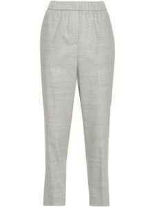 Peserico pantalon chiné en maille fine - Gris