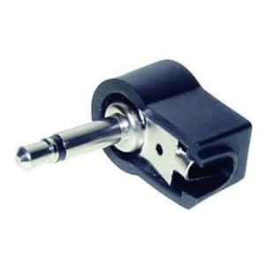 TRU COMPONENTS 1559796 Jackplug 3,5 mm Stekker, haaks Aantal polen: 2 Mono Zwart 1 stuk(s)