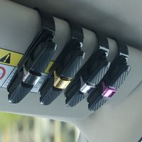 Automotive supplies carbon fiber car glasses clip sunglasses clip car card clip bill clip