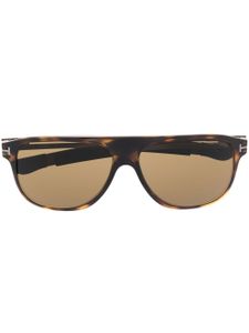 TOM FORD Eyewear lunettes de soleil Todd à monture aviateur - Marron