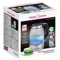 Profi Cook PC-WKS 1215 G Waterkoker Snoerloos, Oververhittingsbeveiliging RVS, Zwart - thumbnail