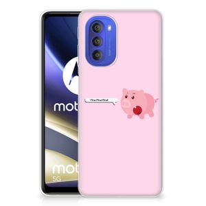 Motorola Moto G51 5G Telefoonhoesje met Naam Pig Mud